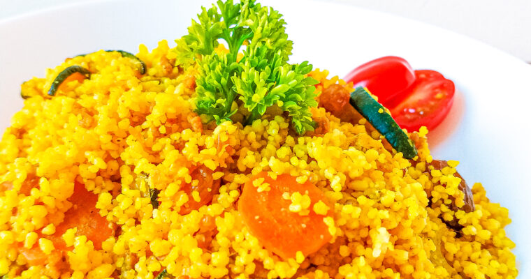 MOROCCAN ground beef COUSCOUS recipe
