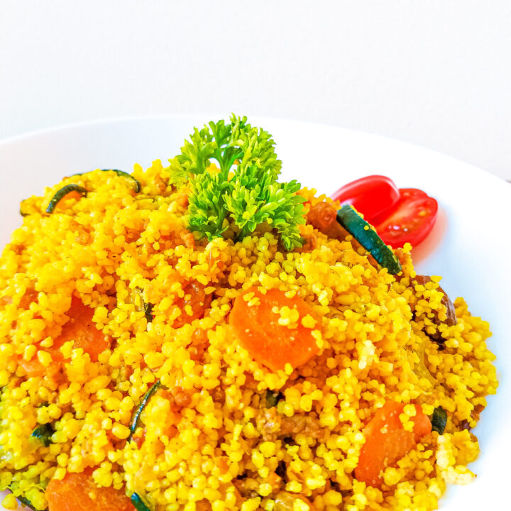 Couscous with Moroccan Ras el hanout