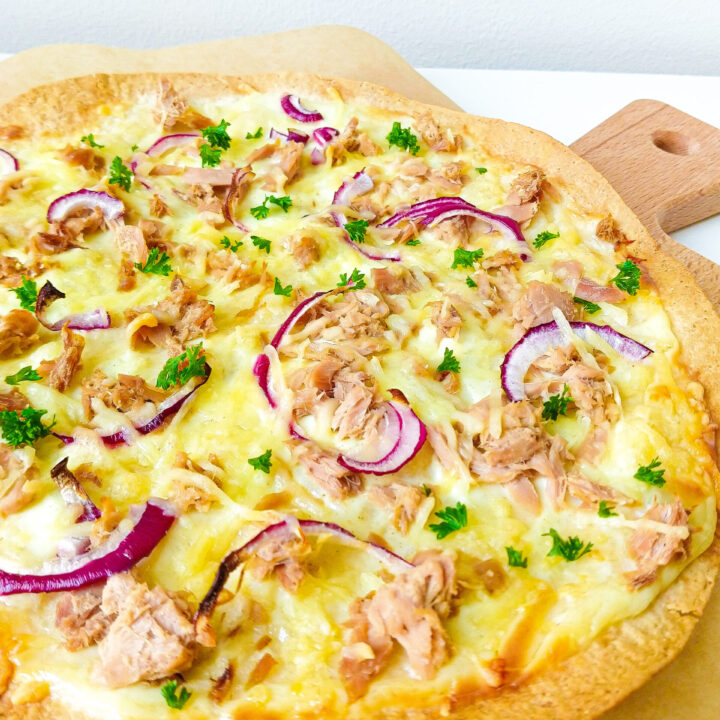 Creamy Tortilla Pizza