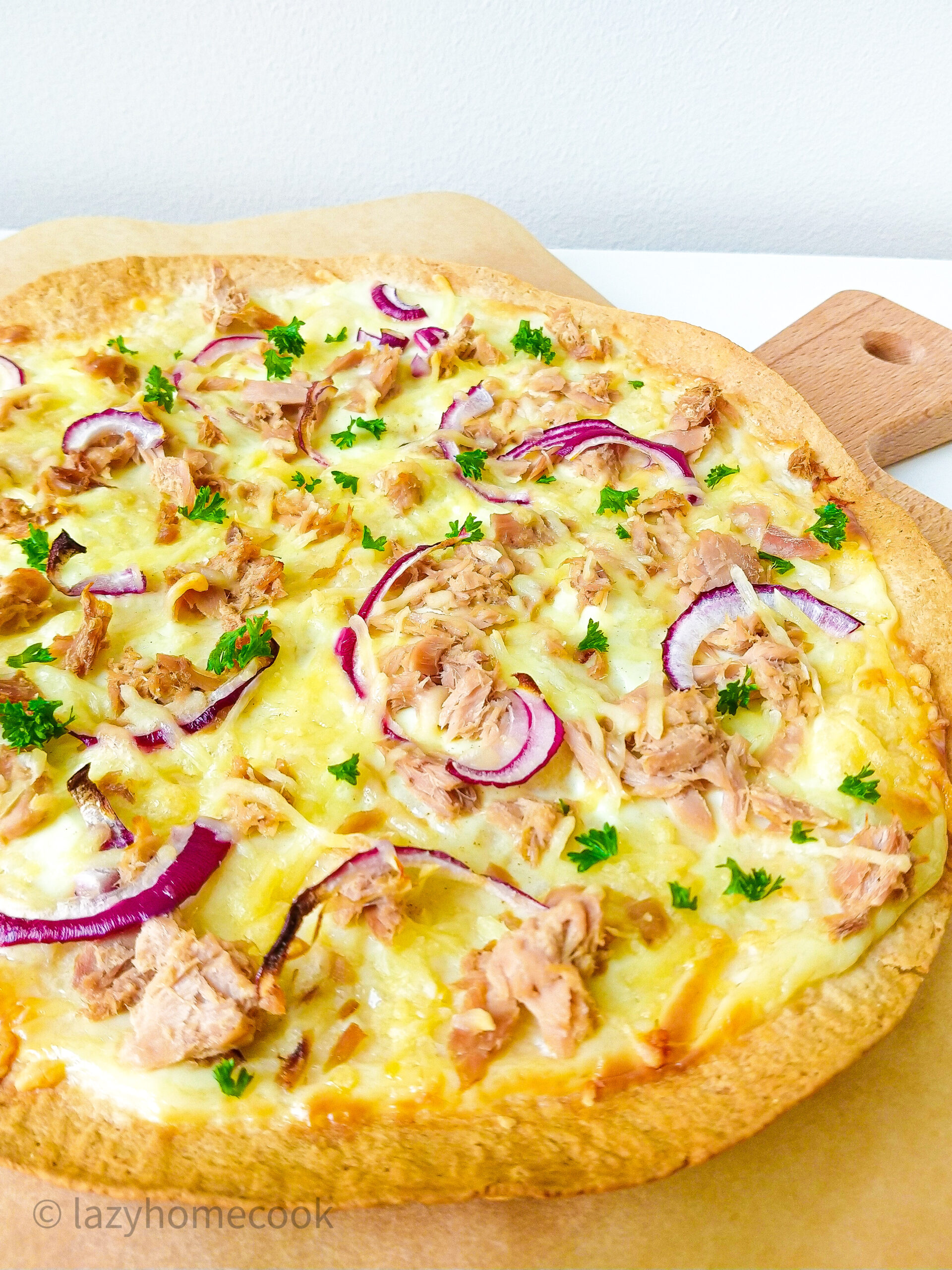 Tortilla tuna pizza recipe