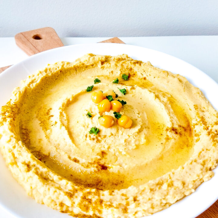 Hummus from dried chickpeas Lazyhomecook