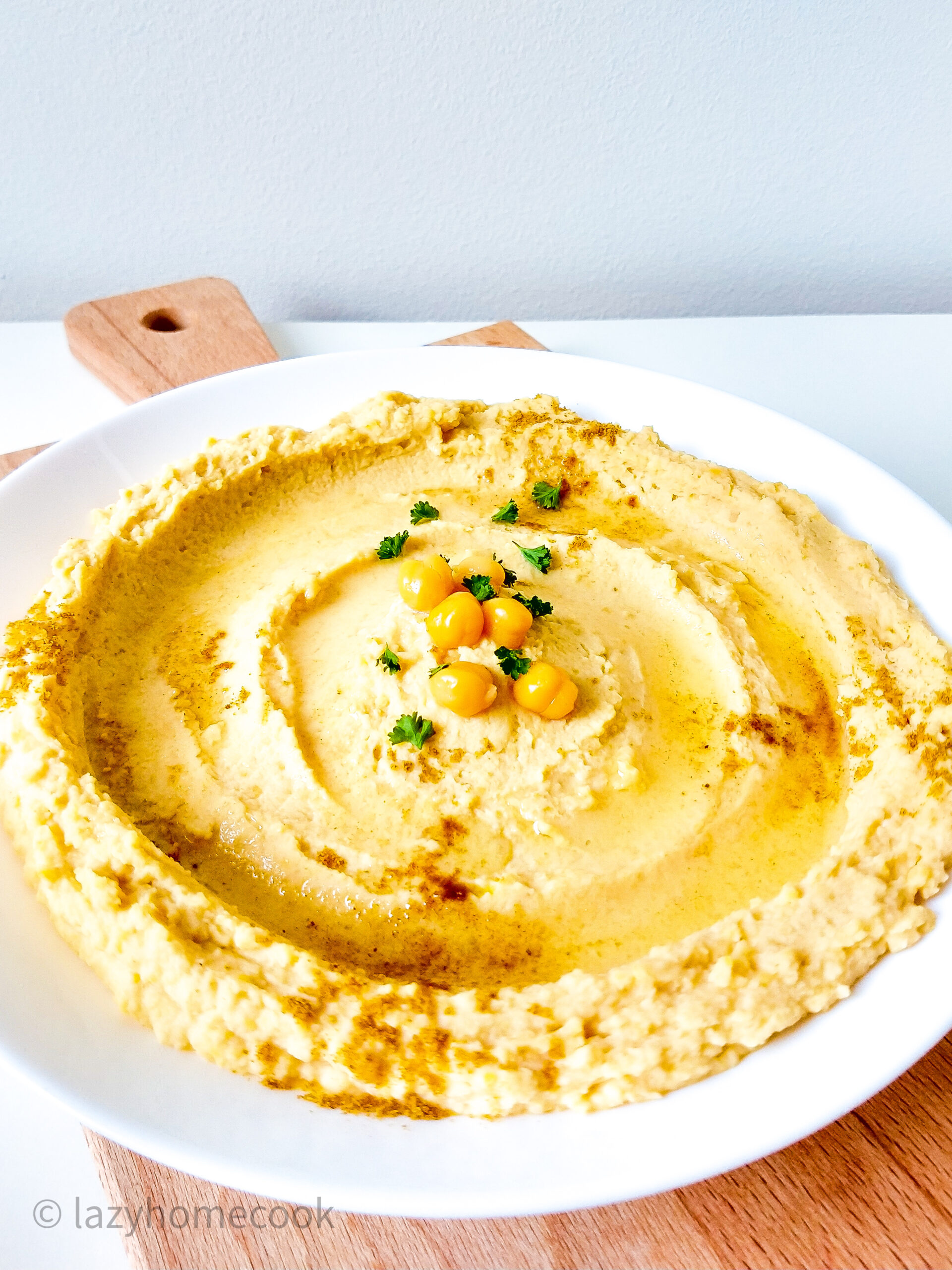 Hummus from dried chickpeas