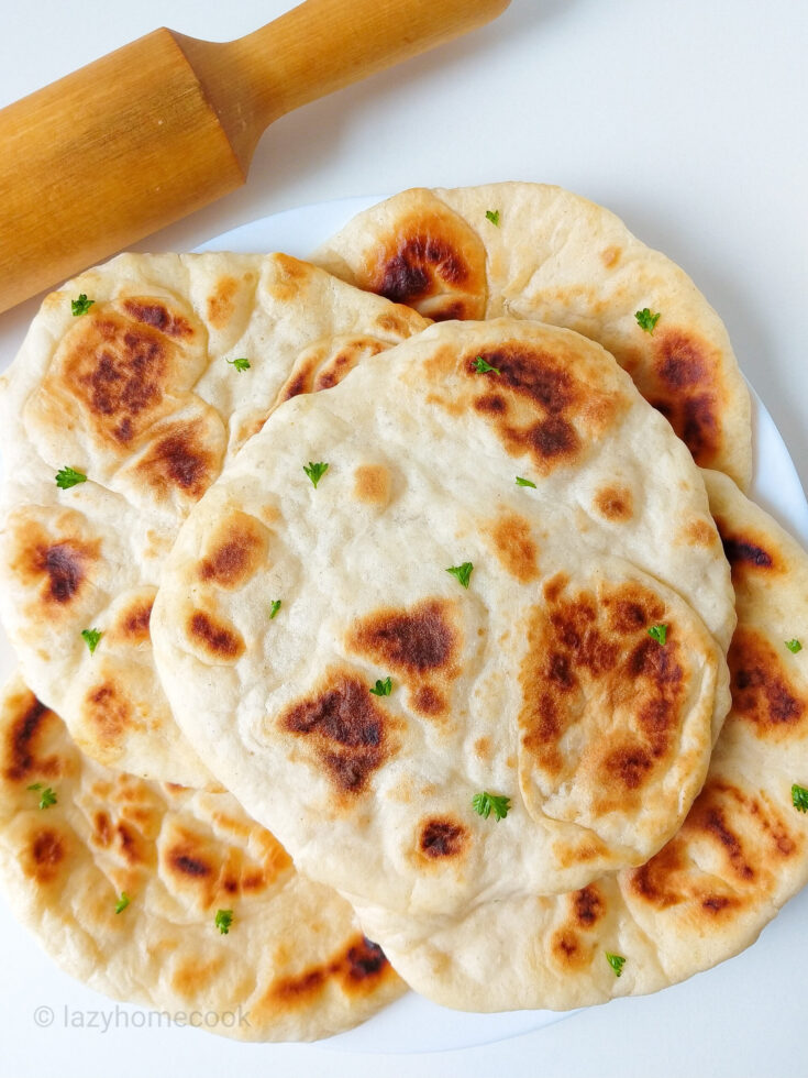 Indian flatbread (naan) - Lazyhomecook
