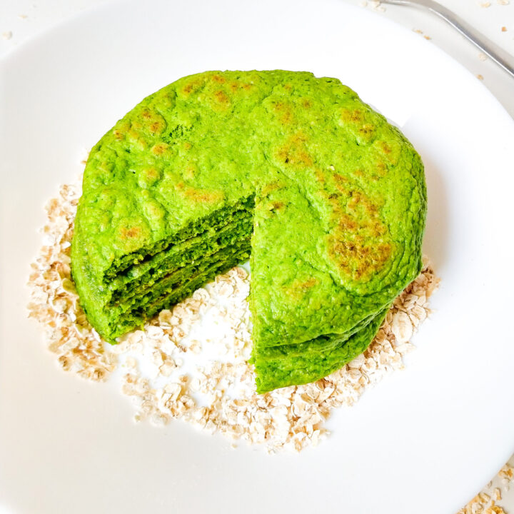 Healthy Spinach Oatmeal Pancakes