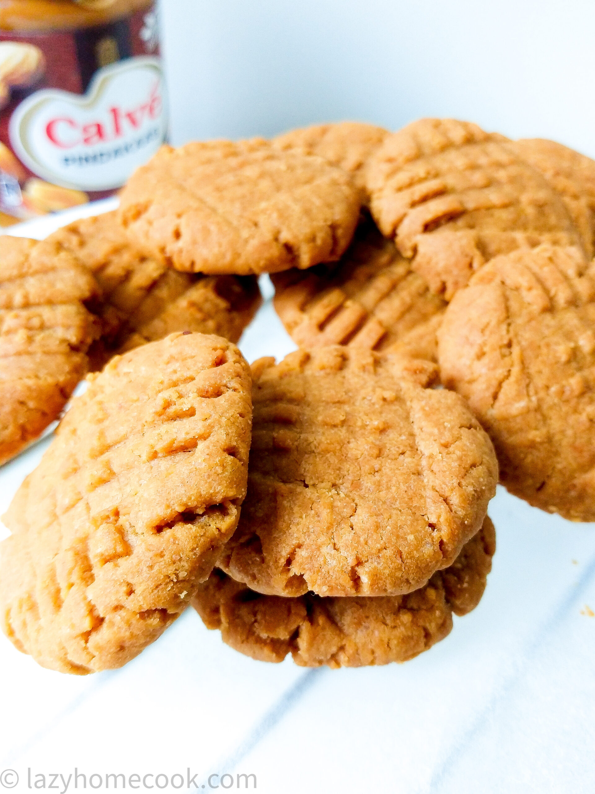 Peanut butter cookies with shredded coconut