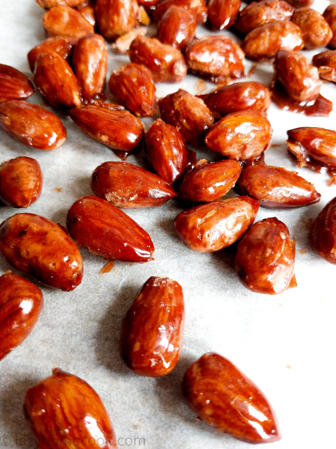 Caramelized almonds recipe Lazyhomecook