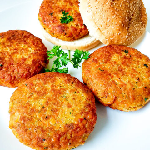 Red lentil burgers recipe - Lazyhomecook