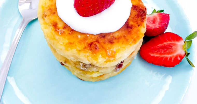 Russian quark pancakes  – syrniki recipe